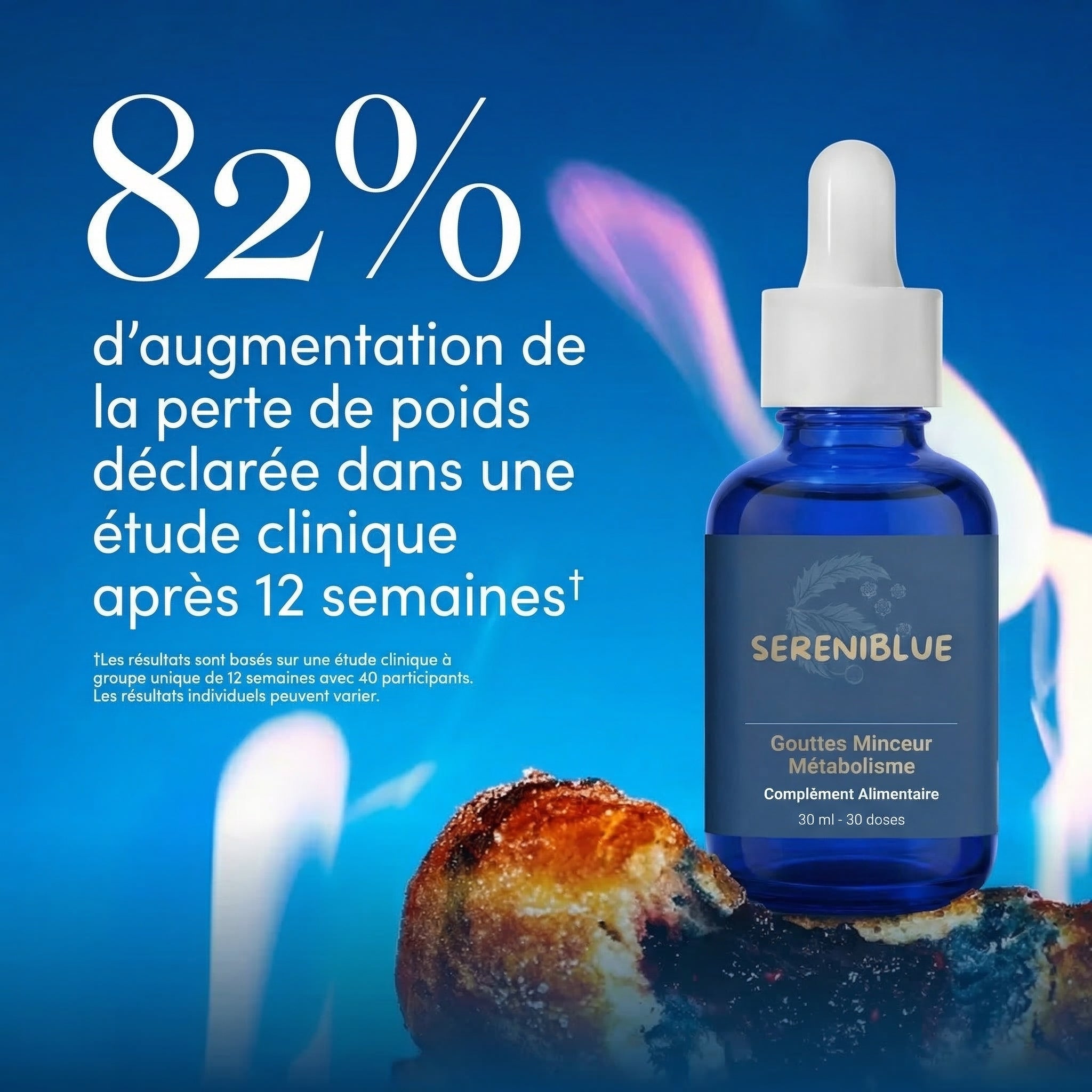 Gouttes Minceur SereniBlue - Brulez plus naturellement sans vous priver